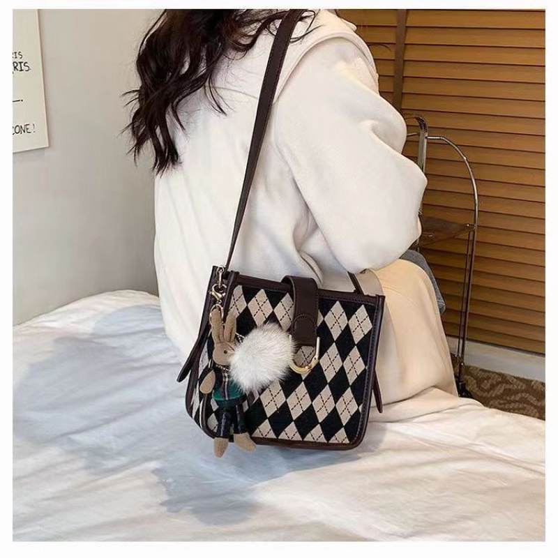 Túi đeo chéo vai hình vuông nhỏ đa năng thời trang cho nữ