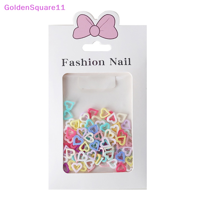 Túi 100 Phụ Kiện Trang Trí Móng Tay Nghệ Thuật Hình Ngôi Sao / Trái Tim / Trái Tim Xinh Xắn vn