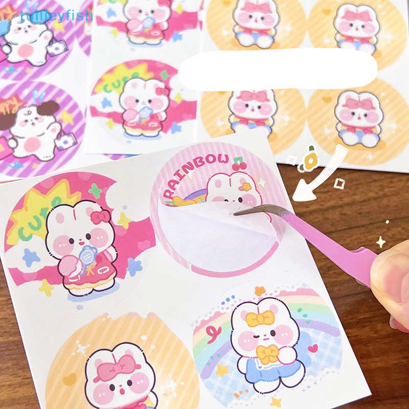 1 Cuộn Nhãn Dán Niêm Phong Bao Thư In Hình Chú Voi Hoạt Hình Dễ Thương diy