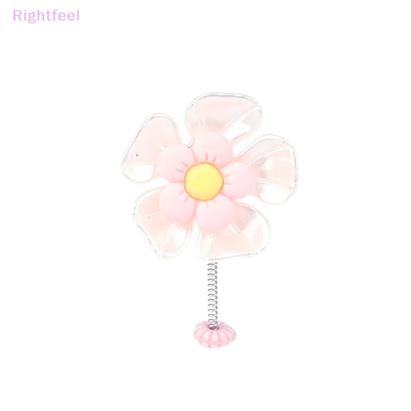 Rightfeel Phụ Kiện Trang Trí Bảng Điều Khiển Xe Hơi Hình Hoa Cúc Dễ Thương Mới