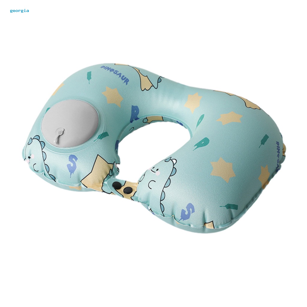 Georgia] Gối Kê Cổ Chữ u Thoải Mái Khi Đi Du Lịch / Tàu Lửa / Máy Bay Hoạt Hình