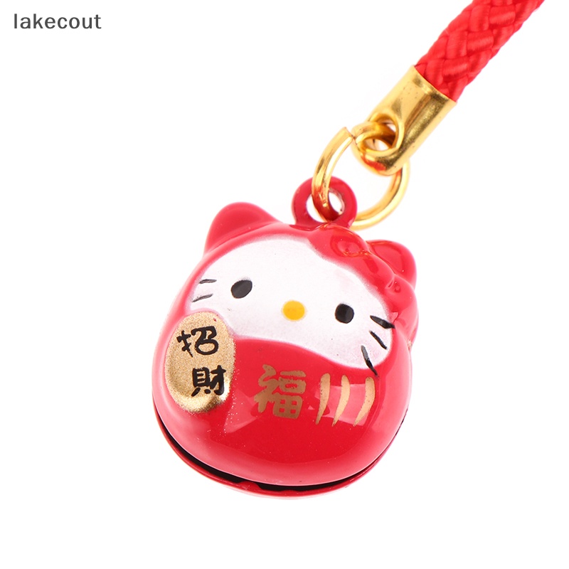 Lat Chuông Đồng Hình Mèo May Mắn Nhật Bản Chuông Đồng Trang Trí Điện Thoại Di Động