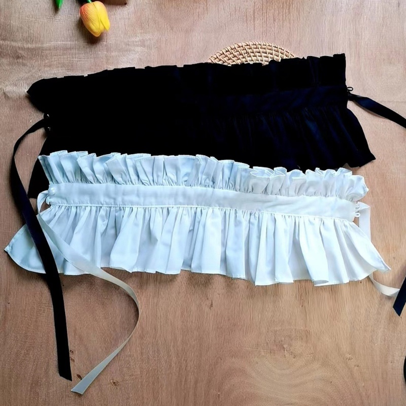 Runny Victoria Cổ Áo Bèo Nhún Ngọt Ngào Trang Trí Cho Áo Sơ Mi