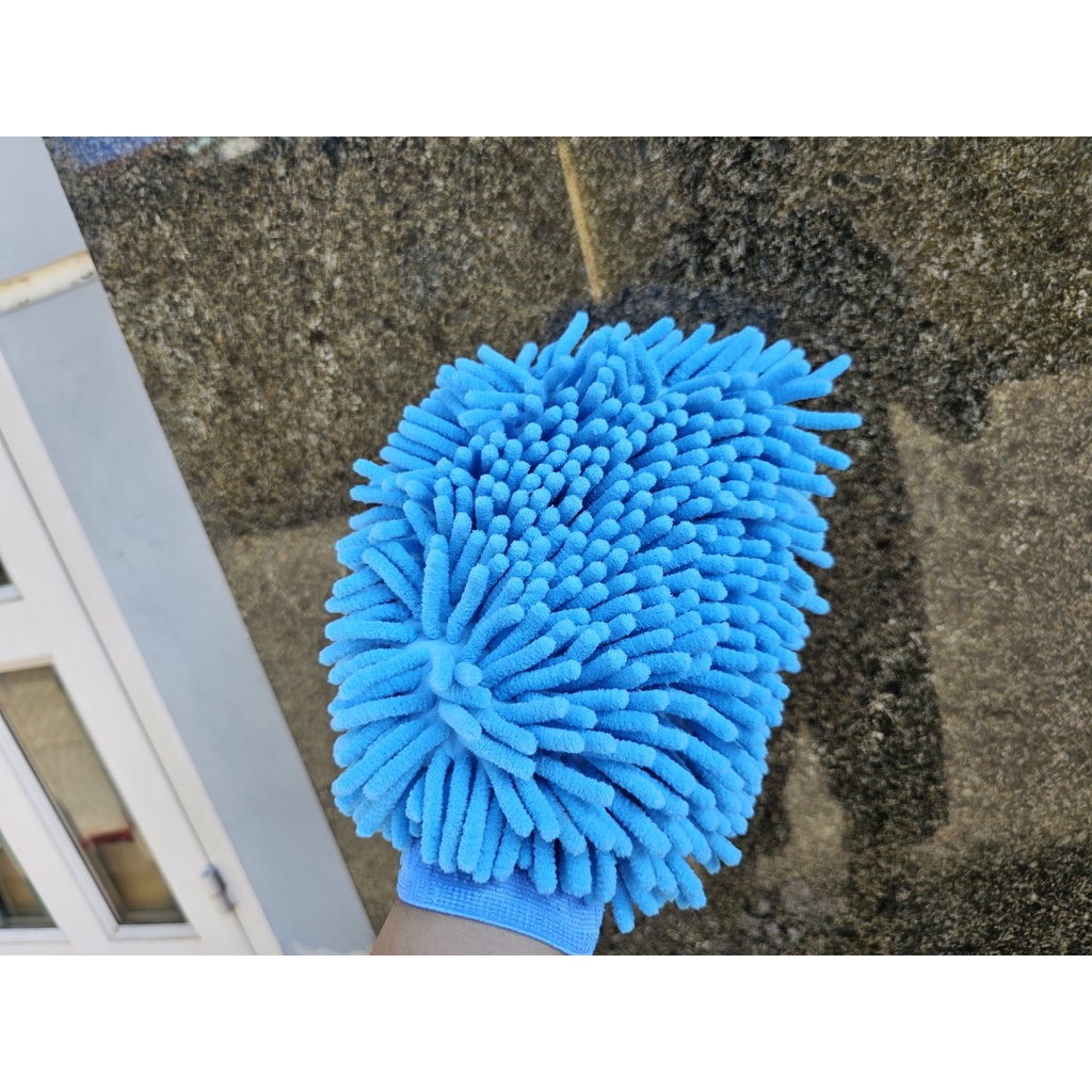 Bao Tay Rửa Xe Sợi San Hô MICROFIBER Mẫu Lớn Cao Cấp