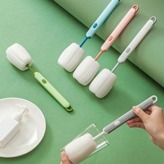 Cọ rửa ly tay cầm dài bằng bọt biển tiện dụng