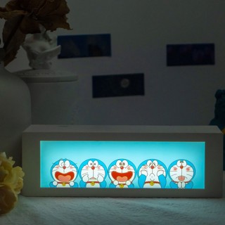 Doraemon Đèn Ngủ led Hình Doremon Vui Nhộn Có Thể Sạc Lại diy