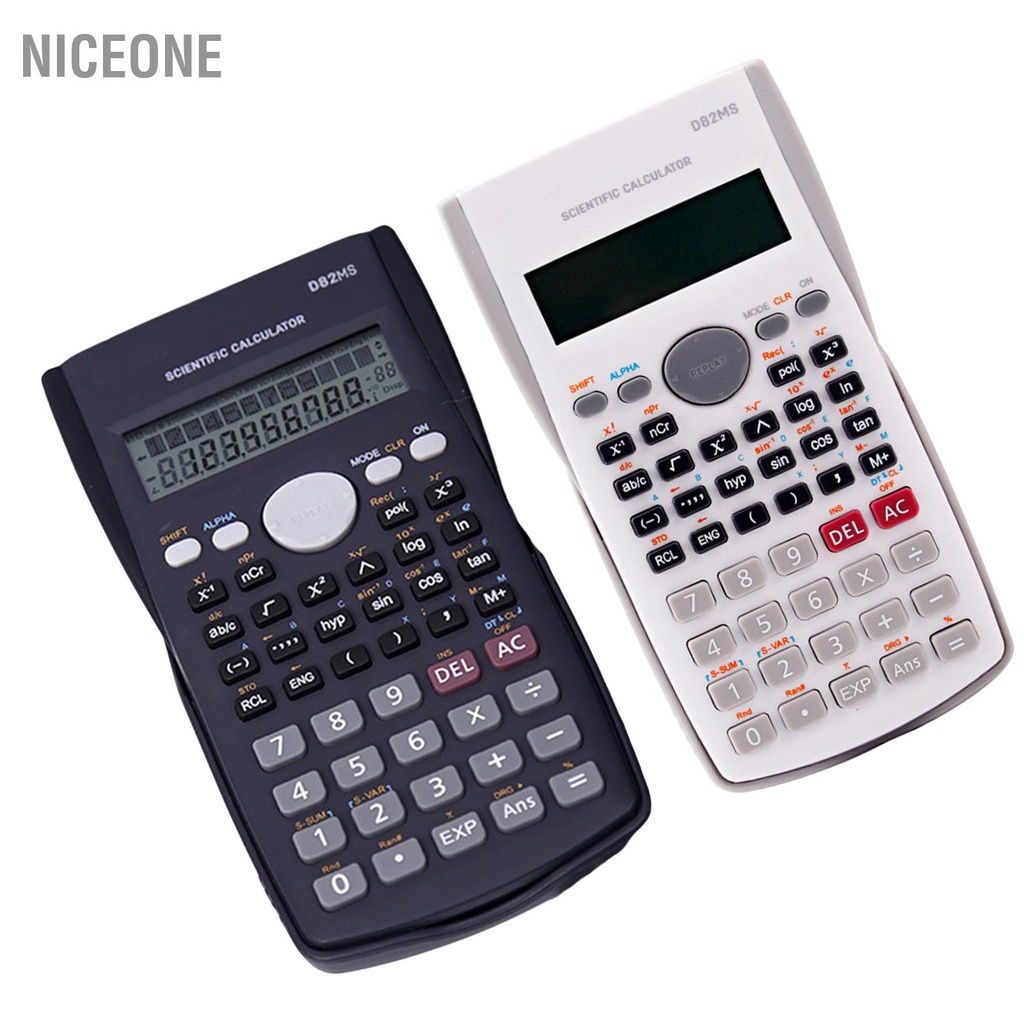 NiceOne  Máy Tính Khoa Học Hiển Thị Hai Dòng Toán Phân Số Tự Động Tắt Chức Năng 12 Bit Cho Sinh