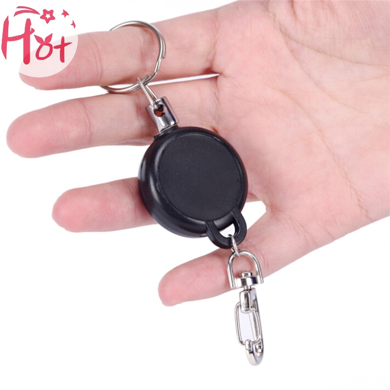 Jr Dây Thép Móc Chìa Khóa Có Thể Rút Lại Được Dùng Để Giữ Thẻ id vn