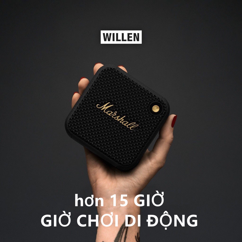 Loa Bluetooth Marshall Willen chính hãng loa mini không dây bass chất lượng âm thanh siêu tốt bảo hành 3 tháng