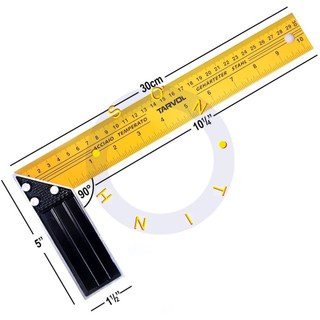 Thước ke thước đo góc vuông 300mm 12inch tolsen 35081