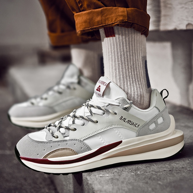 Giày thể thao nam giày chạy bộ nam giày nam thoáng khí giầy nam đế cao giày chunky nam giày nam