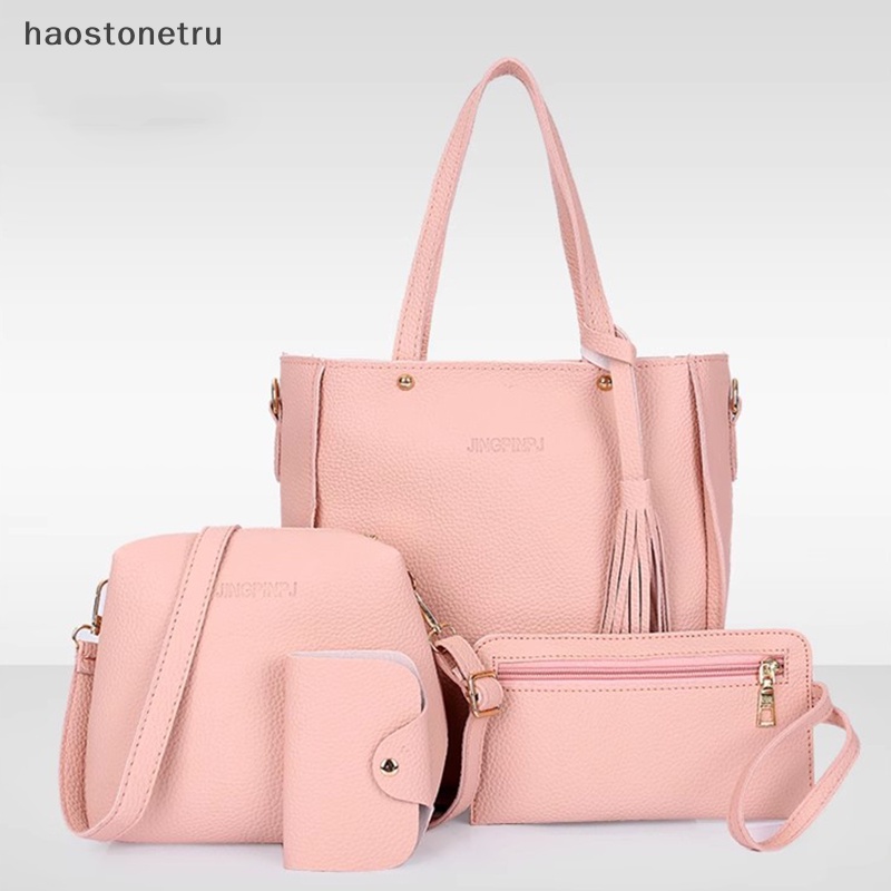 Set 4 Túi Xách Da pu Thời Trang Cho Nữ