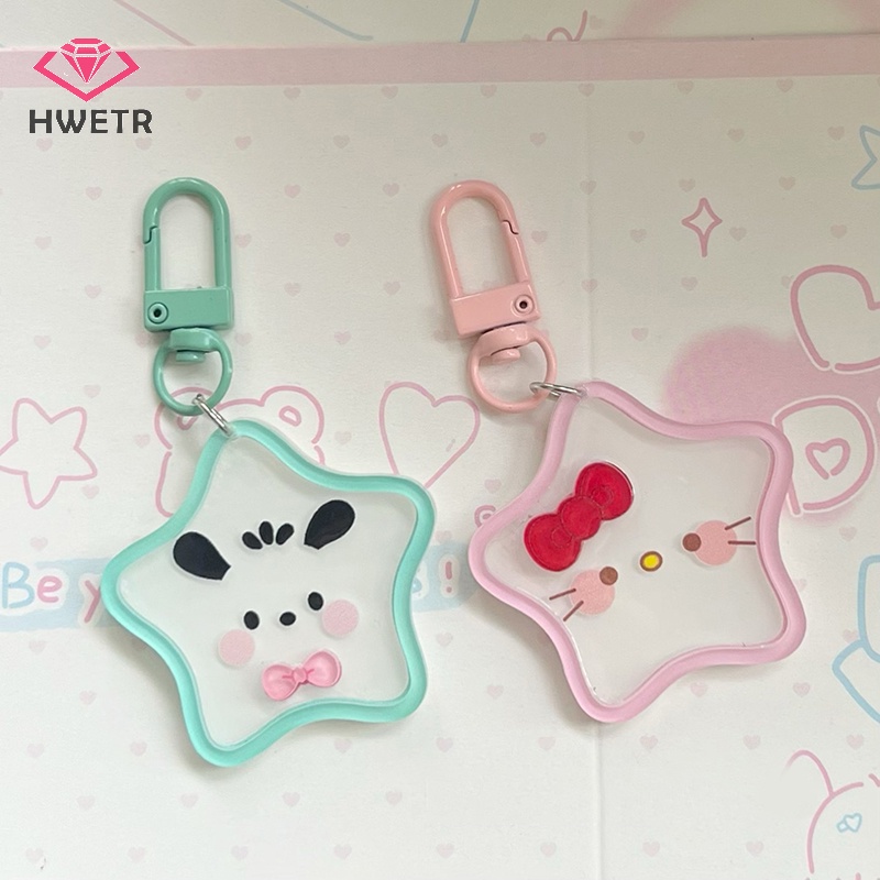 Móc Chìa Khóa Bằng acrylic Hình Ngôi Sao sanrio Dễ Thương Mới