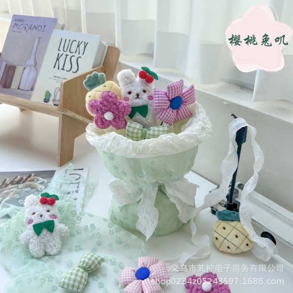 Bó Hoa Gấu Bông Thủ Công Sáng Tạo