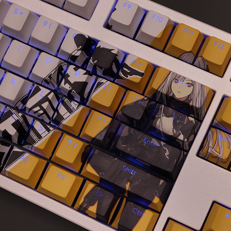AK-12 Keycaps Cherry Profile Arknights Girls' Frontline Anime PBT DYE SUB Bàn Phím Cơ Keycap