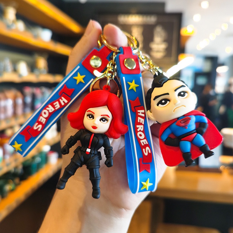 Hoạt Hình Móc Khóa Silicon Hình Siêu Anh Hùng