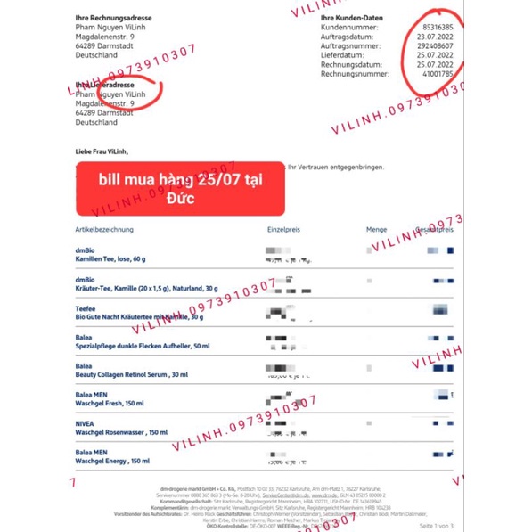 Serum và kem nám Vitamin C Balea làm sáng da, đều màu da, chống lão hoá da chai 30ml, hàng đức