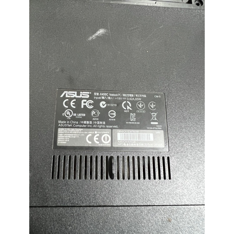 Full bộ vỏ laptop asus X450 X450c X450L K450 X452 cũ, có bán lẻ mặt