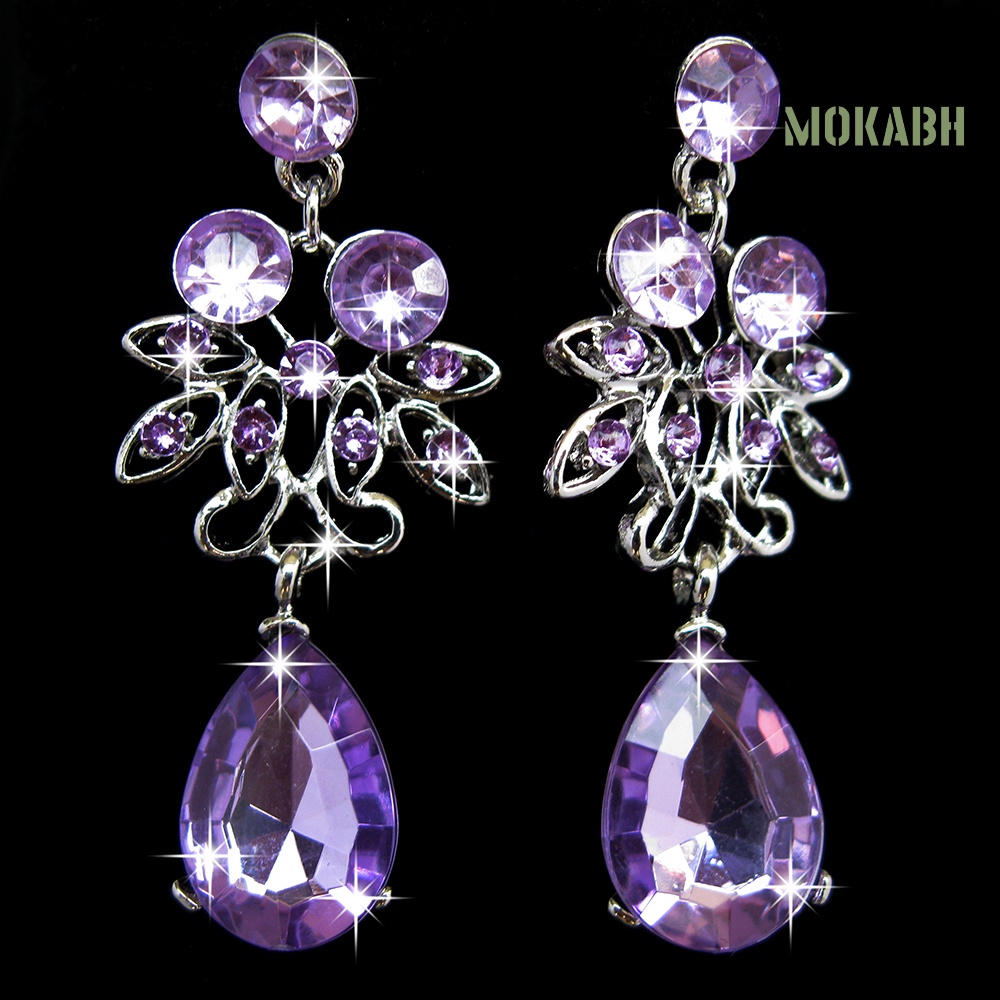 Bộ Vòng cổ + Bông Tai Hình Hoa Bằng acrylic Cho Nữ