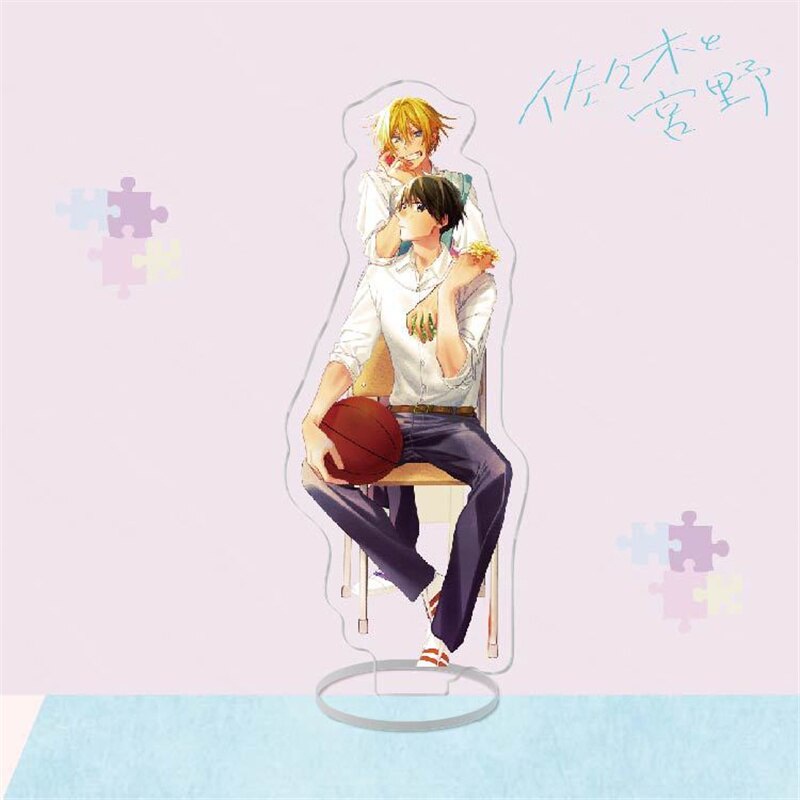 Mô hình Standee BL Anime Sasaki to Miyano Acrylic Manga Anime BL Nhật bản Yaoi Đam Mỹ phụ kiện trang trí để bàn