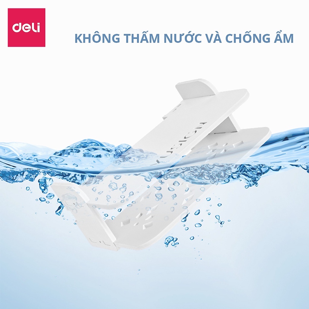 Kệ Treo Tường Deli - Giá Đỡ Máy Chiếu, Moderm Wifi Đa Năng Không Cần Khoan Bằng Gỗ Nhựa Cao Cấp Chính Hãng Có Bảo Hành