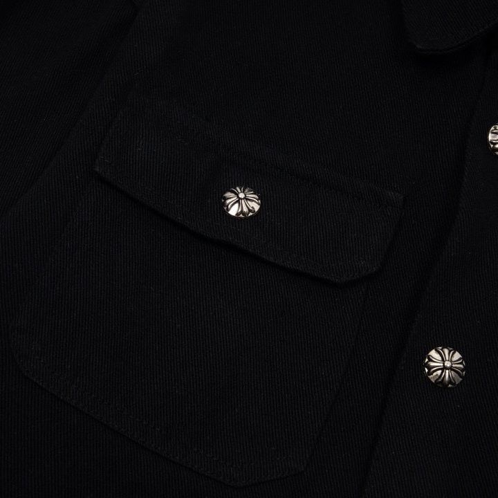 YOT9 Chrome Hearts Spring and Autumn Classic twill denim jacket men's and women's casual all-match jacket