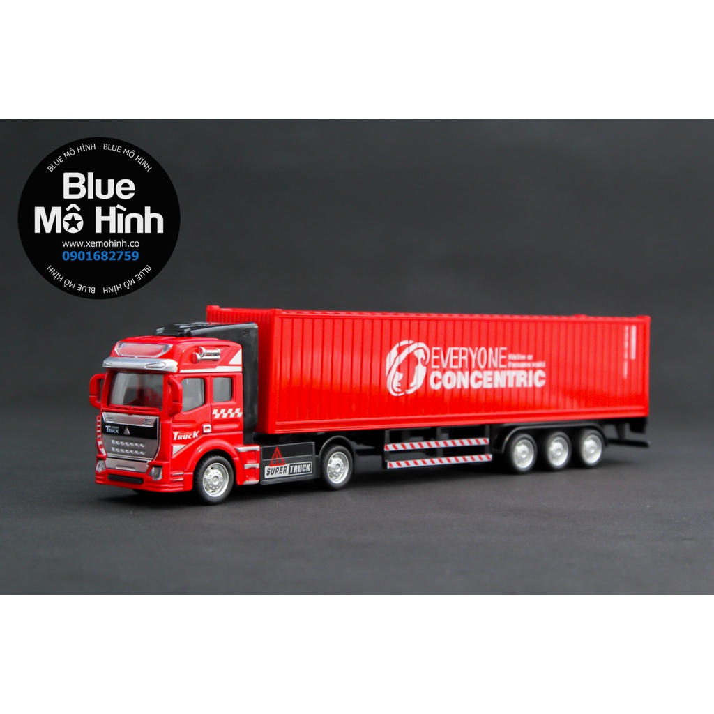 Xe mô hình đầu kéo container đầu xe bằng kim loại