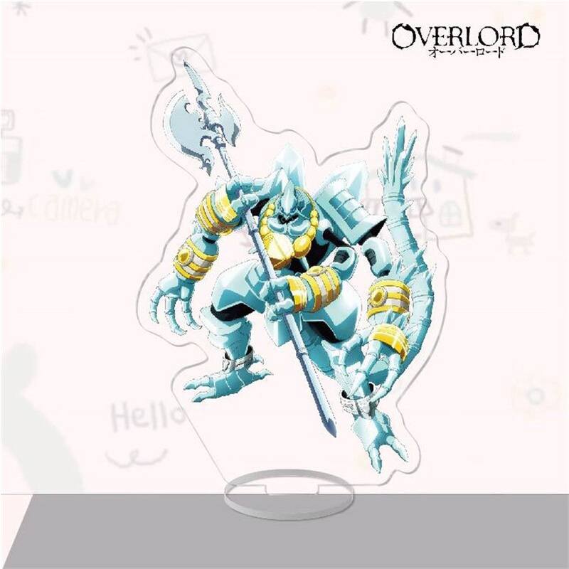 Mô hình Standee Anime Overlord Figure Ainz Ooal Gown Cosplay Acrylic mica trong anime chibi trưng bày