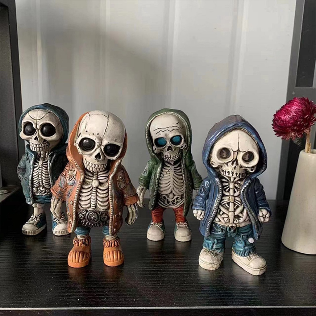Tượng Xương Người Trang Trí halloween Bằng Nhựa resin