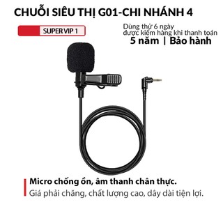 Micro thu âm, mic Ghi Âm Cho Điện Thoại GL-119 Cổng 3.5mm chuyên dùng livestream,youtuber