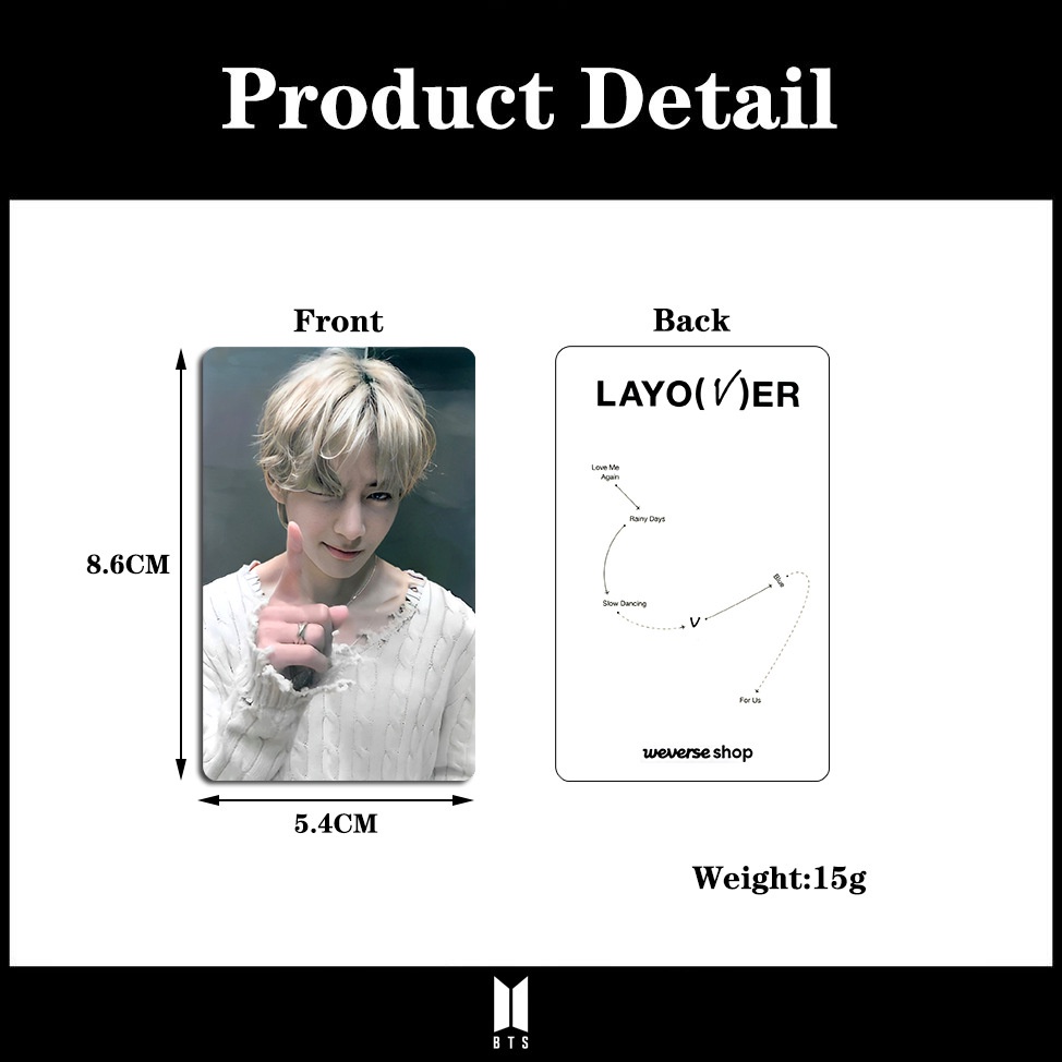 Set 5 Tấm Ảnh lomo Card Nhóm Nhạc Bts bangtan boys
