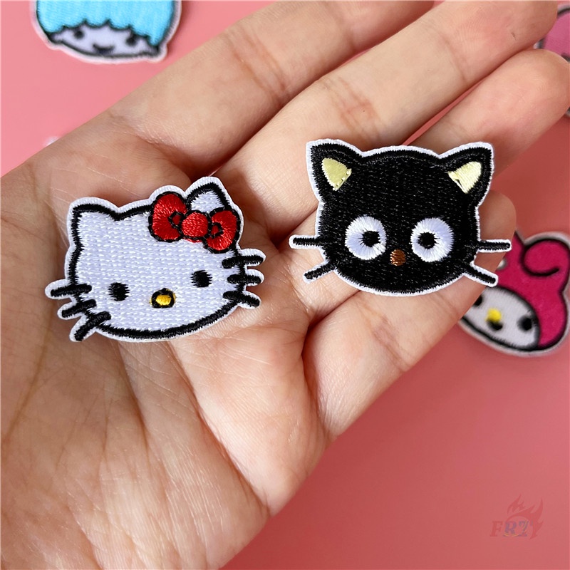 ♥ Con Dấu Trang Trí Hình Chú Mèo Đáng Yêu ♥ 1 Miếng Vá Ủi Thêu Hình chococat / keroppi / pochacco / cinnamoroll