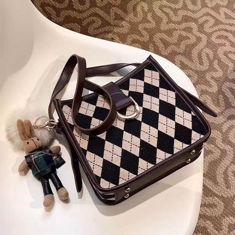 Túi đeo chéo vai hình vuông nhỏ đa năng thời trang cho nữ