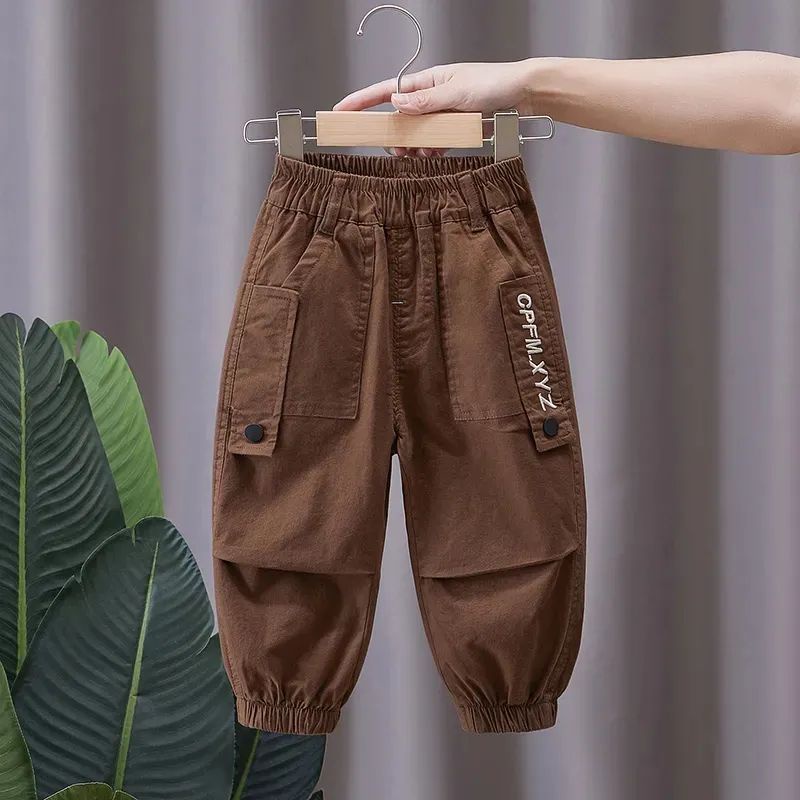 Quần Dài Vải cotton Thời Trang Xuân Thu Cho Bé Trai