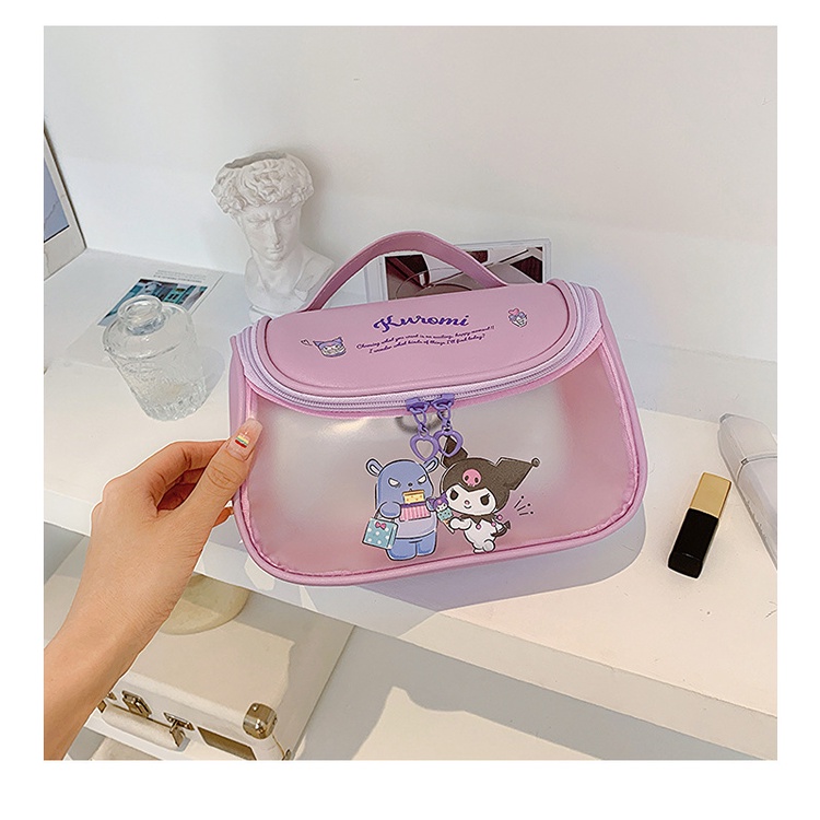 Túi Đựng Mỹ Phẩm sanrio 18cm Kích Thước Nhỏ Gọn Phong Cách hellokitty mymelody Vệ Sinh Cá Nhân