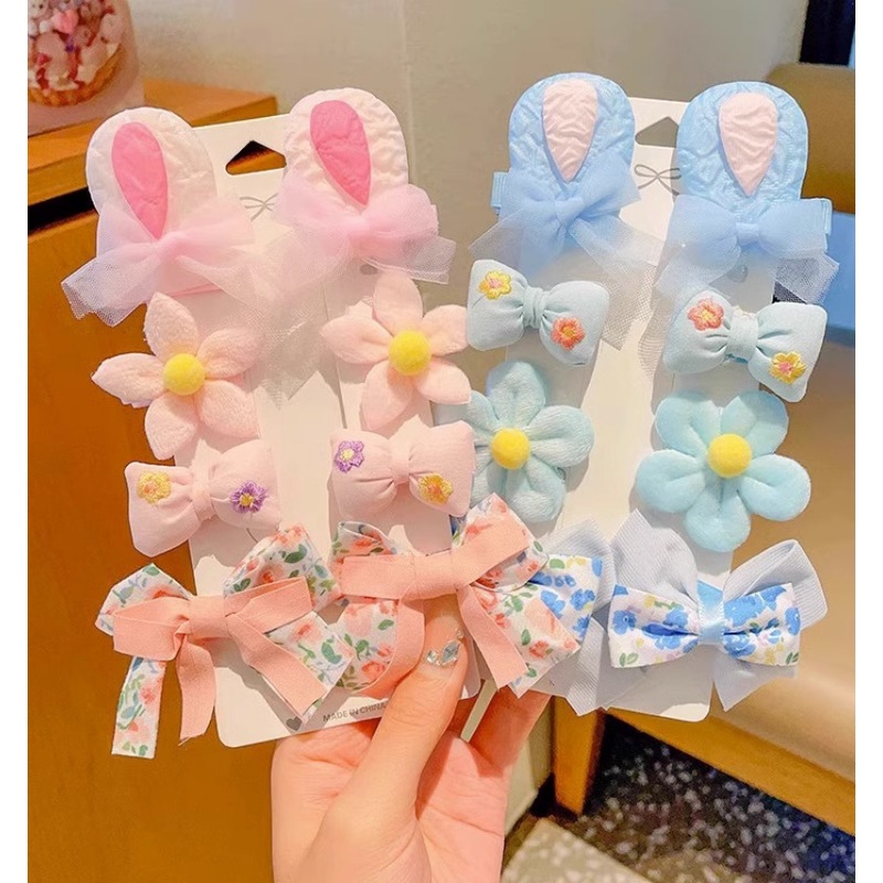 Set 8 Kẹp Tóc Dễ Thương Cho Bé Gái