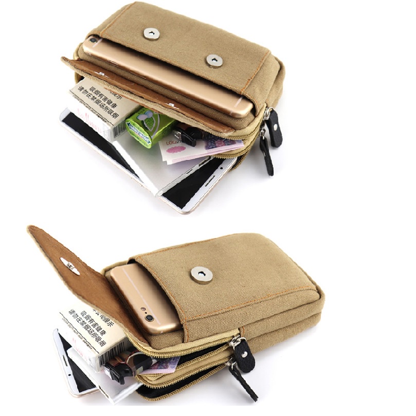 Túi Đeo Hông Đựng Điện Thoại Đa Năng Chống Mòn 6.5-inch Cho Nam