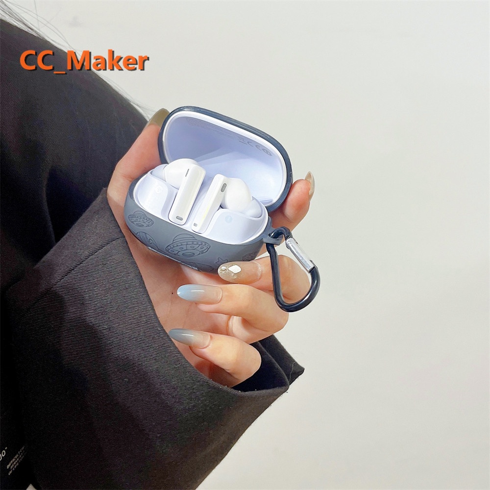 For Baseus Bowie M2S Case Cartoon Astronaut Silicone Soft Case Baseus M2S Shockproof Case Protective Cover Solid Color Baseus Bowie M2S Case