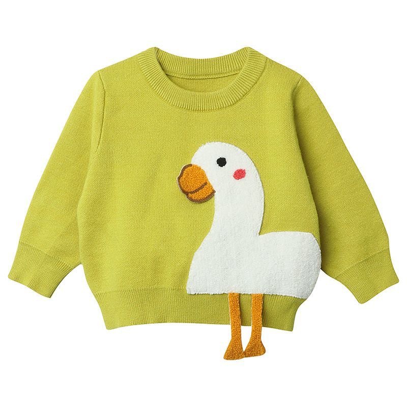 Áo sweater Dệt Kim Chui Đầu Thời Trang Thu Đông Cho Bé Trai / Gái