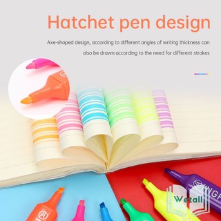 🌴 Bút đánh dấu highlight dạ quang 6 màu lựa chọn