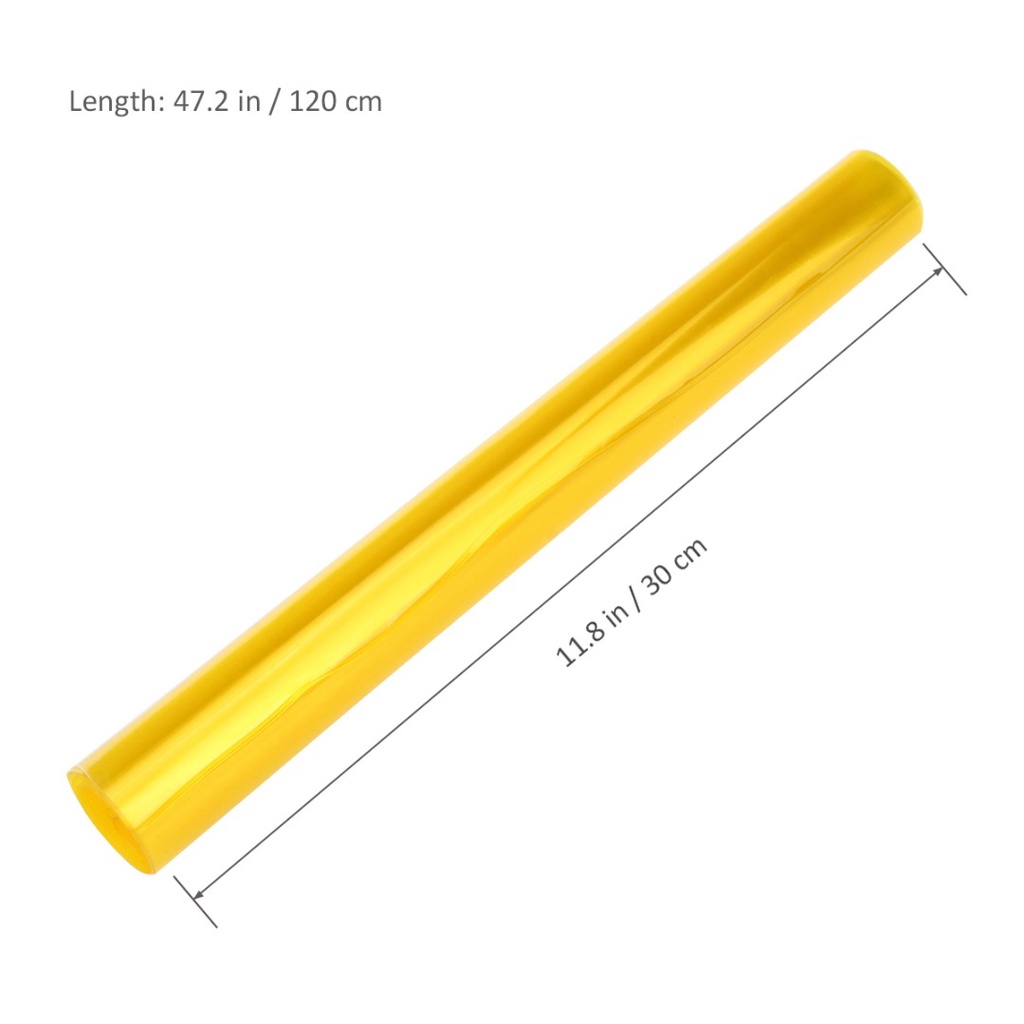 Miếng film Dán Màu Vàng Bóng Dán Đèn Pha Xe Hơi, Kích Thước 120 * 30cm