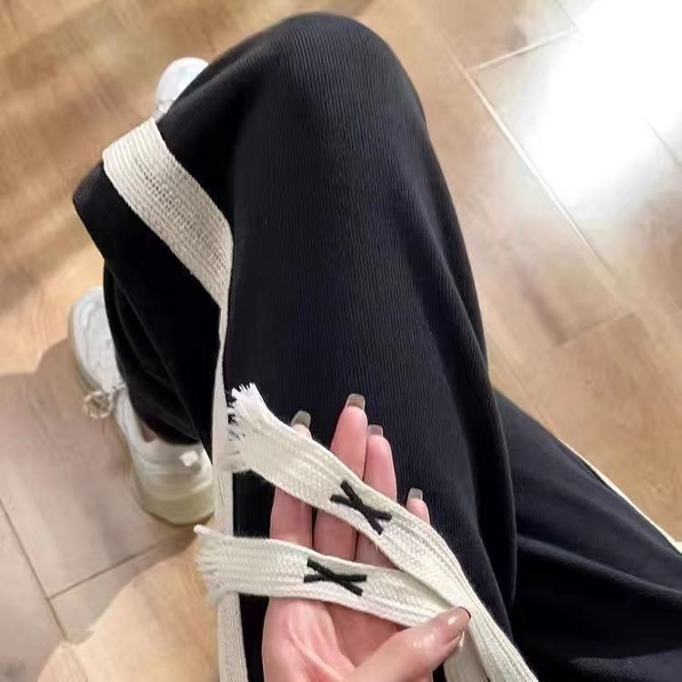 Quần Ống Rộng Dây Rút Vải cotton