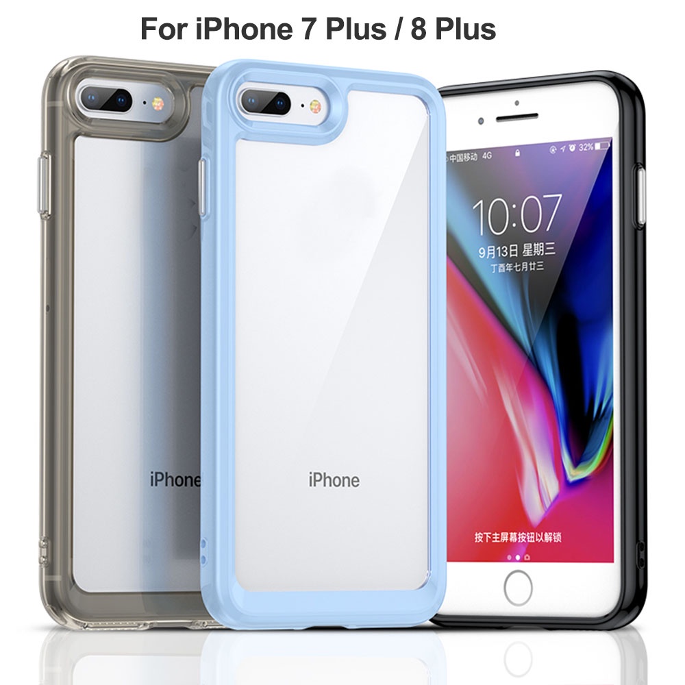 Ốp Màu Trong Suốt Cho iPhone 6 6S 7 8 Plus XR 14 Pro Max SE ixr i6 i6s i6 + i6s + i7 i7 + i8 i8 + i1