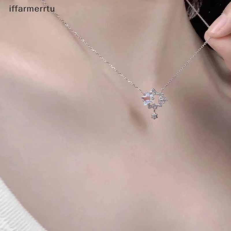 Vòng cổ Mặt Ngôi Sao Đính Đá Lấp Lánh Thời Trang Cho Nữ