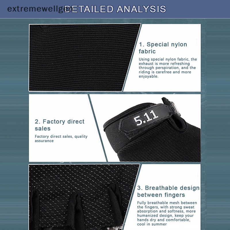 Găng Tay Thể Thao Chống Trượt Chống Mài Mòn Cho Nam Nữ