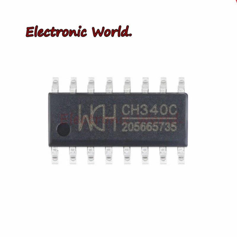 Chipsetset 100% sop-16 Mới (5-10 Mảnh) 100% ch340c sop-16