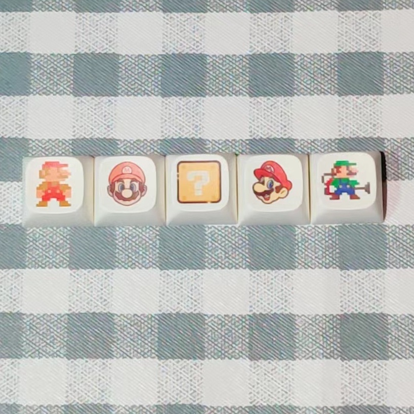 Bộ 5 Bàn Phím Cơ game mario pixel