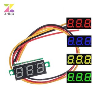 Vôn kế kỹ thuật số zhuzhengde dc 0.28 inch có màn hình led hiển thị kỹ thuật số dc0-100v