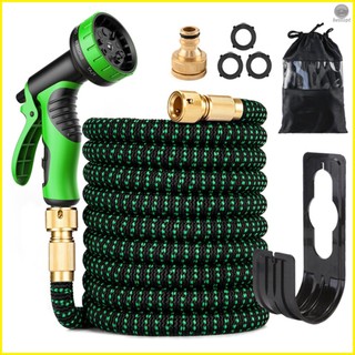 Shopee Flexible Strong Water Hose with Solid Brass Fittings - 50ft Expandable Garden Hose Sprinkler for Outdoor Use