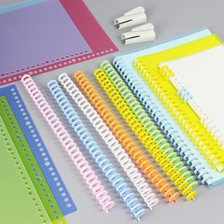 Còng nhựa kẹp giấy lò xo còng cao cấp A4 B5 A5 làm gáy sổ còng có thể cắt rời loại cao cấp -BIADE